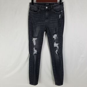 Judy Blue Black Distressed Skinny Jeans